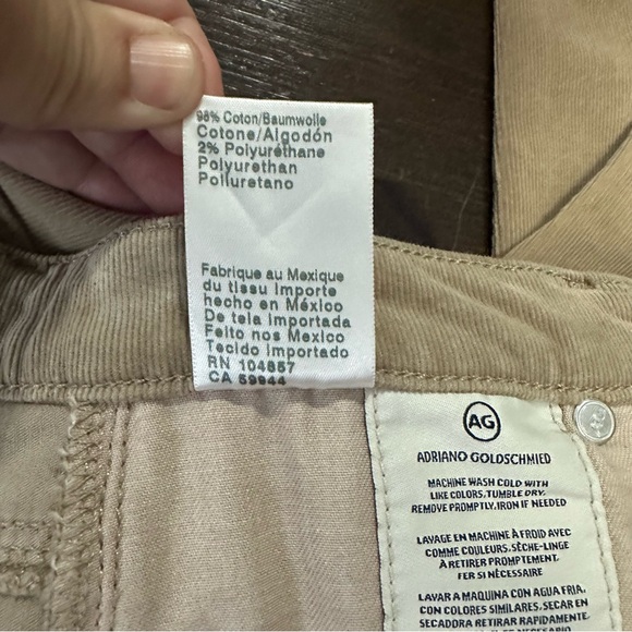AG Adriano Goldschmied Prima Cigarette Cut Jeans In Envy Stretch Corduroy 27R - Picture 12 of 12